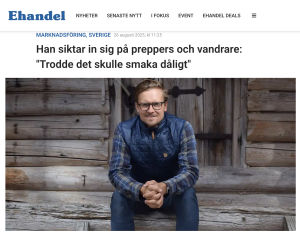 ehandel.se skriver om frystorkadmat.nu