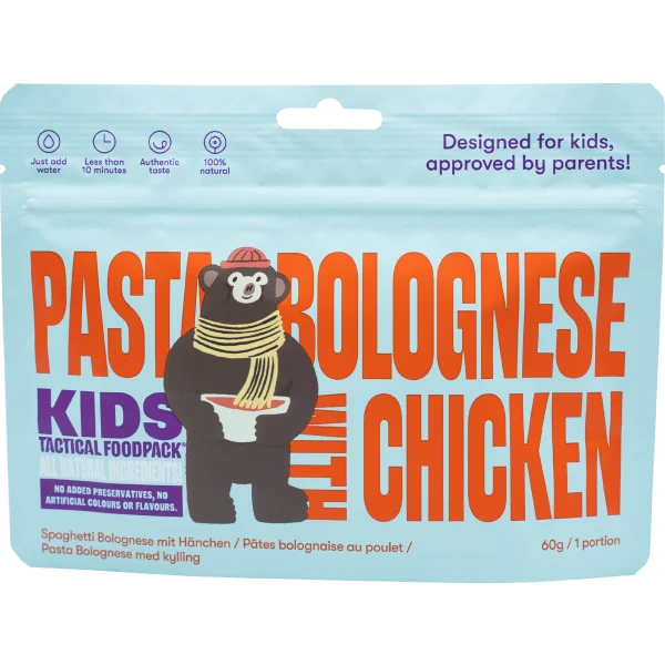 KIDS Pasta Bolognese with Chicken - Tactical Foodpack