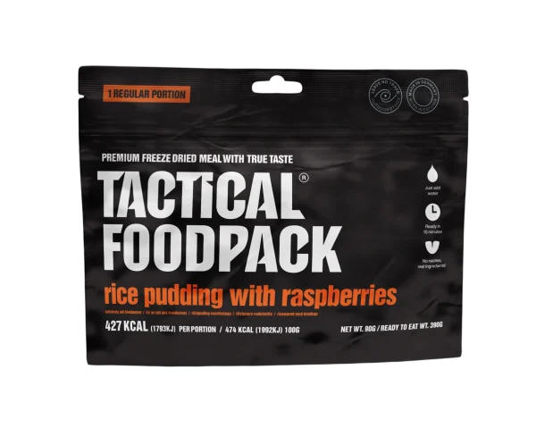 Rice pudding with Raspberries - Tactical Foodpack