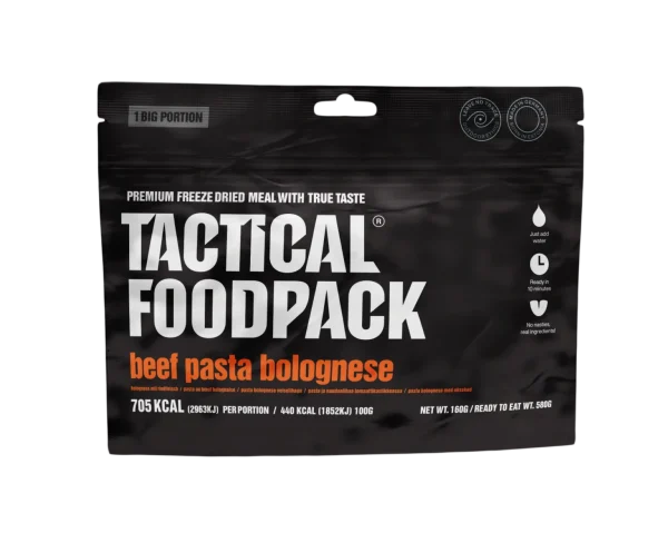Beef Pasta Bolognese – Tactical Foodpack